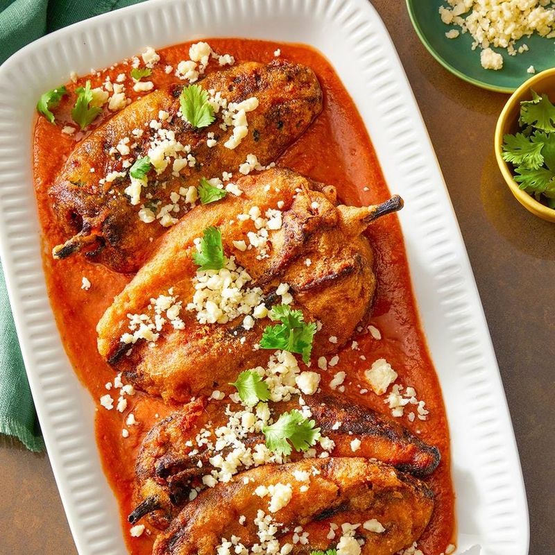 Chiles Rellenos In Batter