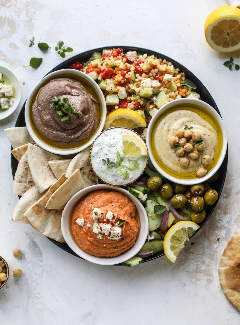 Hummus Trio With Pita Chips
