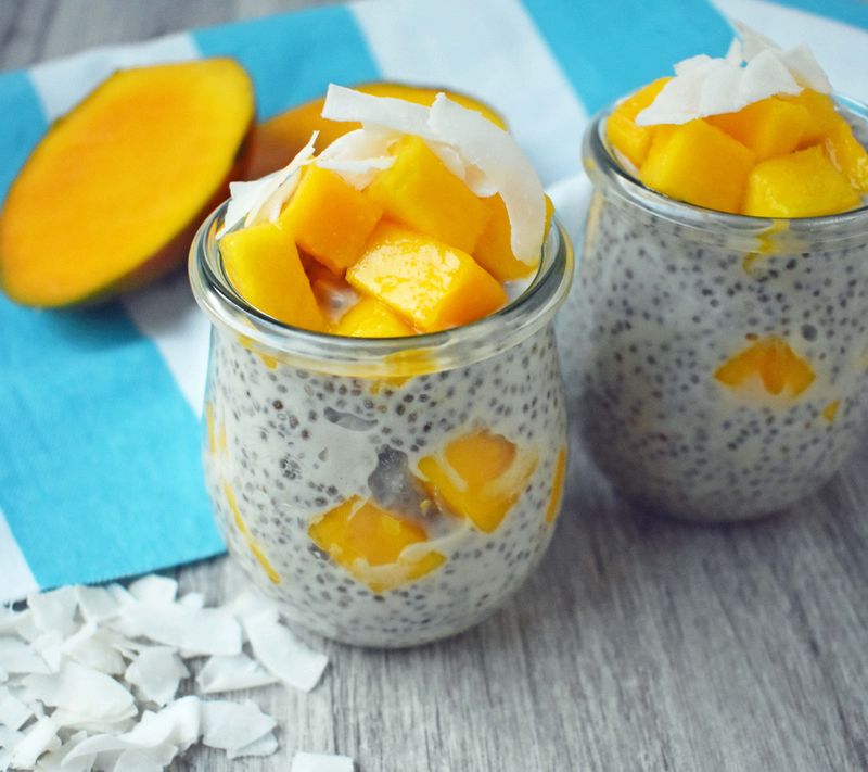 Mango Coconut Chia Pudding