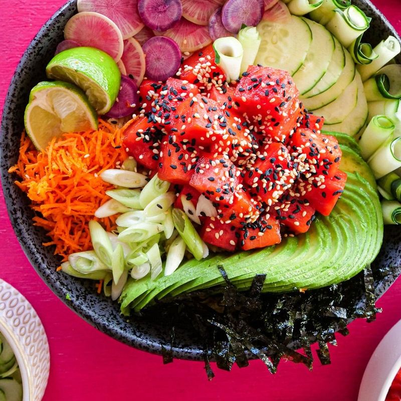 Watermelon Poke Bowl