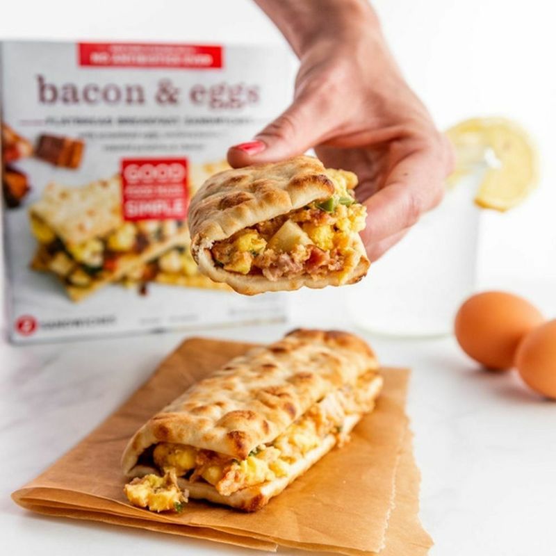 Good Food Made Simple Flatbread Breakfast Sandwich Turkey Sausage