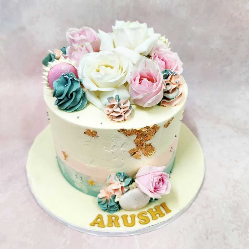 Botanical Fault Line Cake