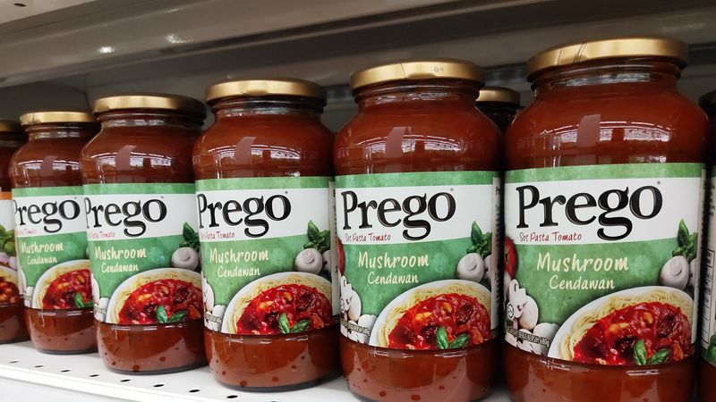 Prego Flavored With Meat Sauce