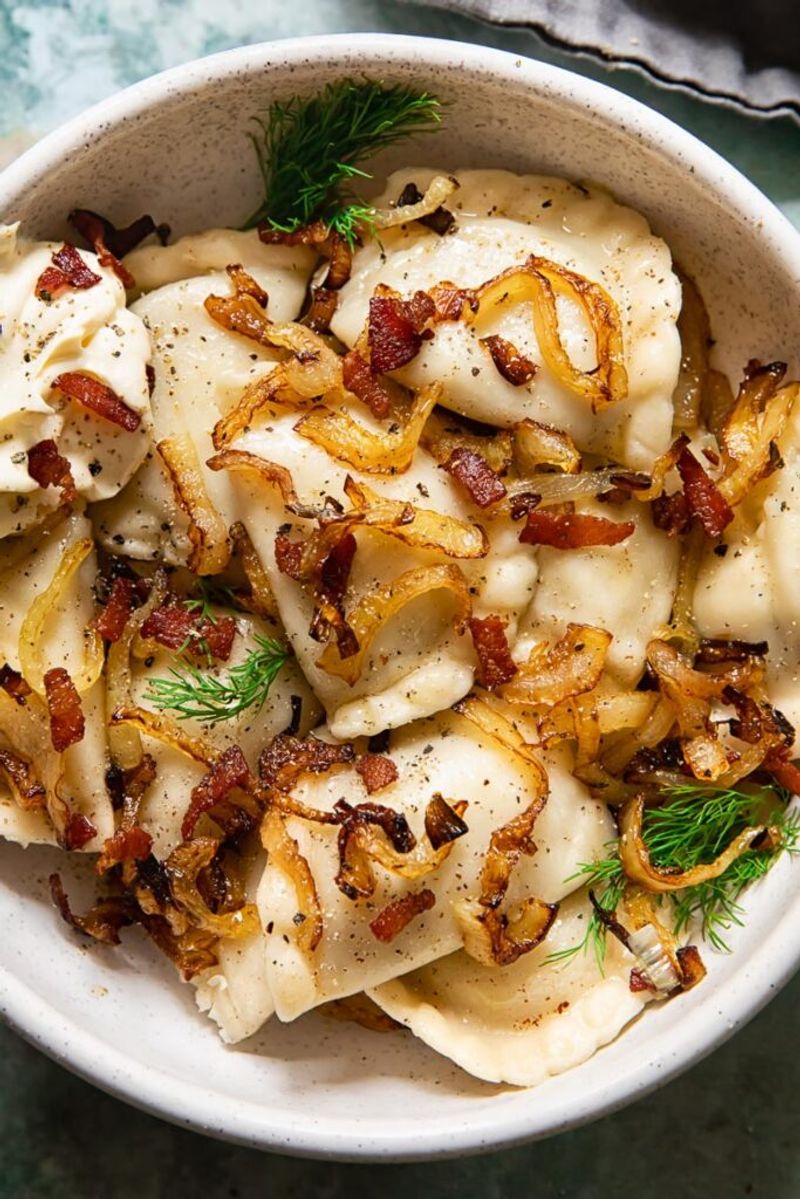 Potato Pierogi With Caramelized Onions