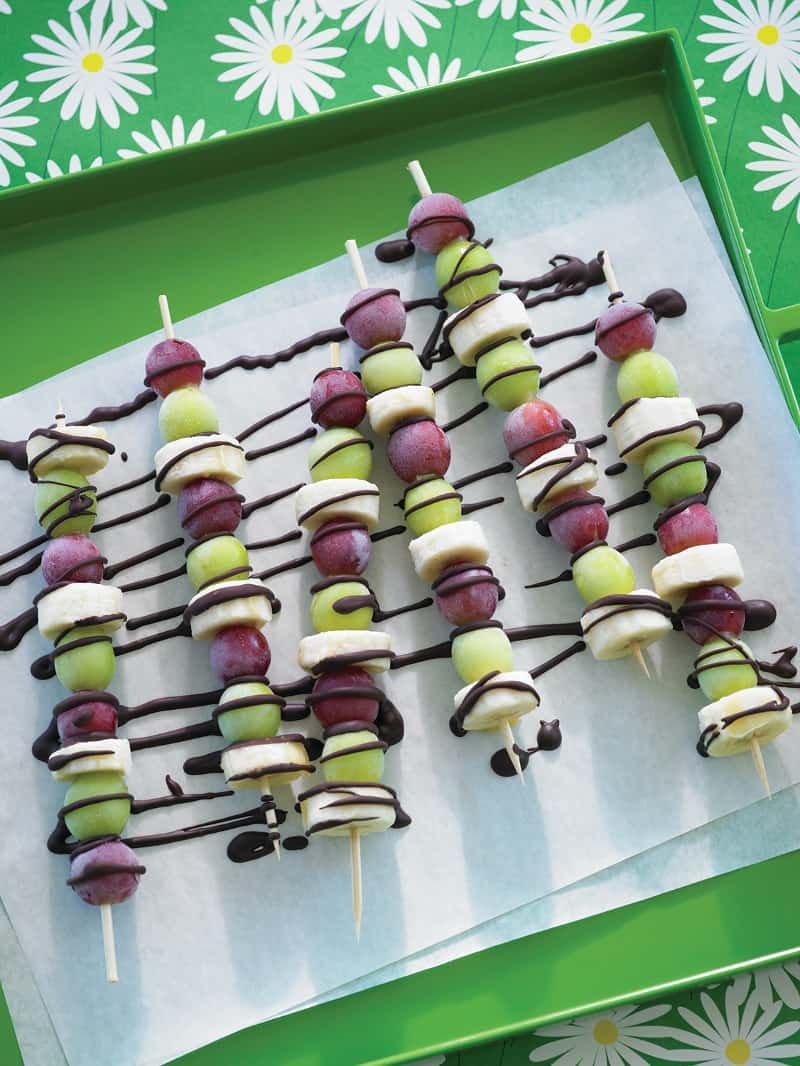 Frozen Grapes And Cheese Cubes