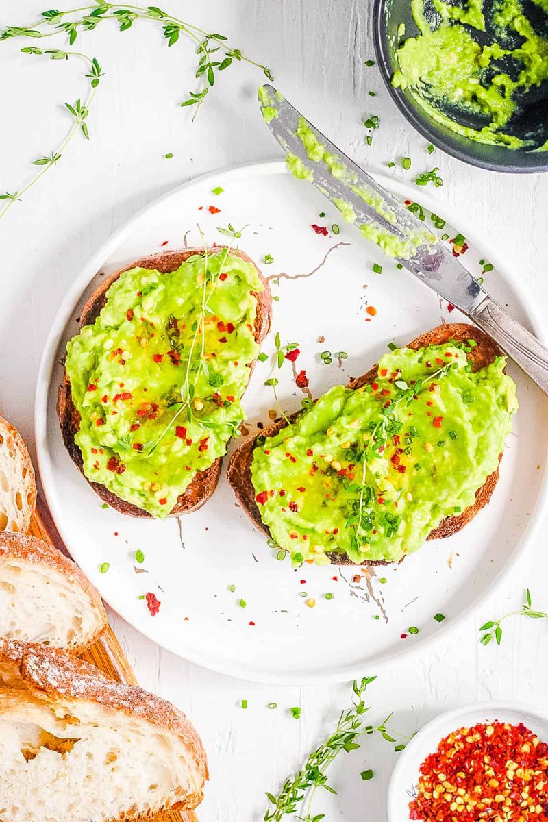 Avocado Toast With Chili Flakes