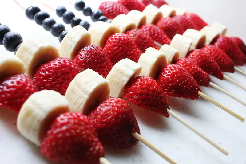 Patriotic Fruit Skewers