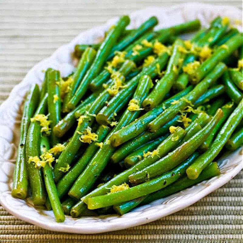 Grilled Green Beans With Lemon Zest