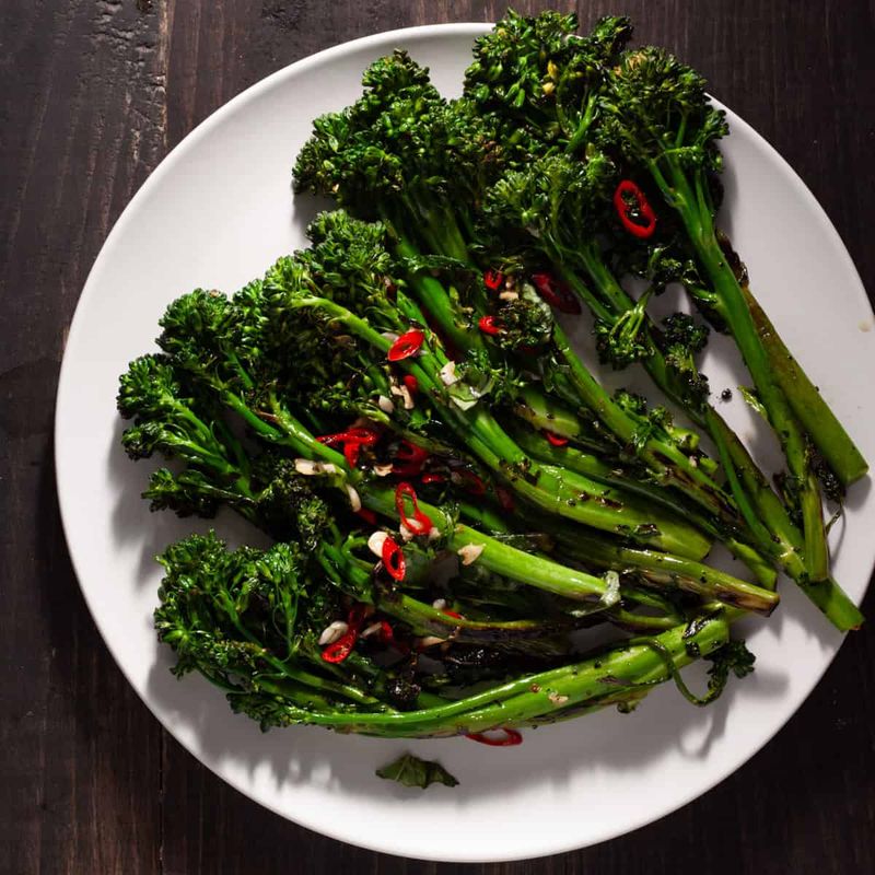 Charred Broccolini With Olive Oil