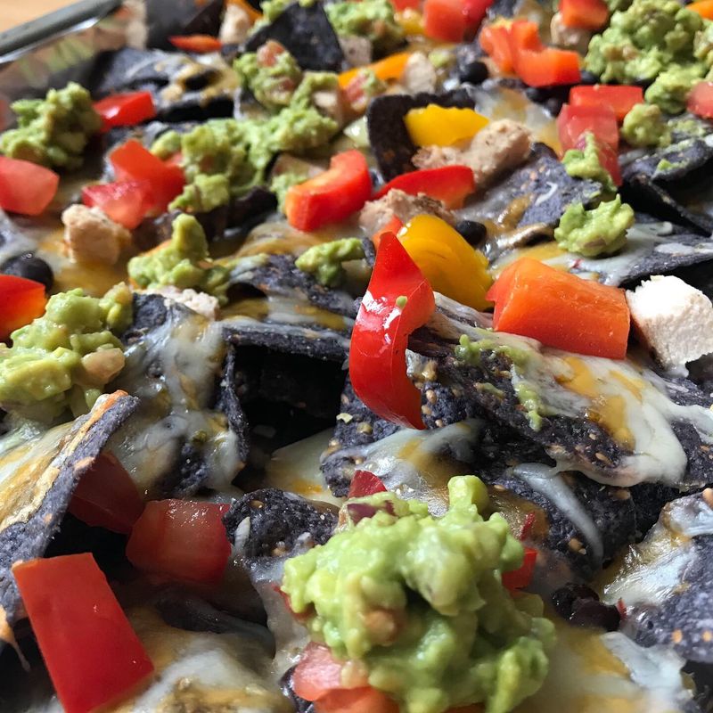 Blue Corn Nachos With Pickled Jalapeños