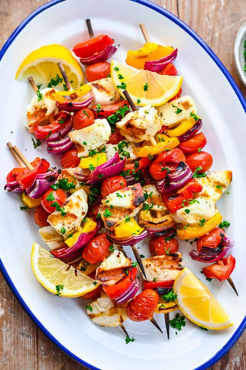 Halloumi Kebabs