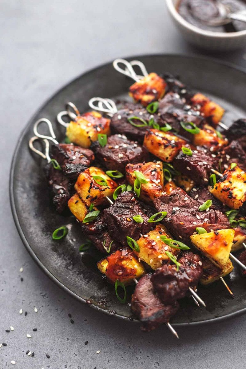 Juicy Teriyaki Beef Skewers