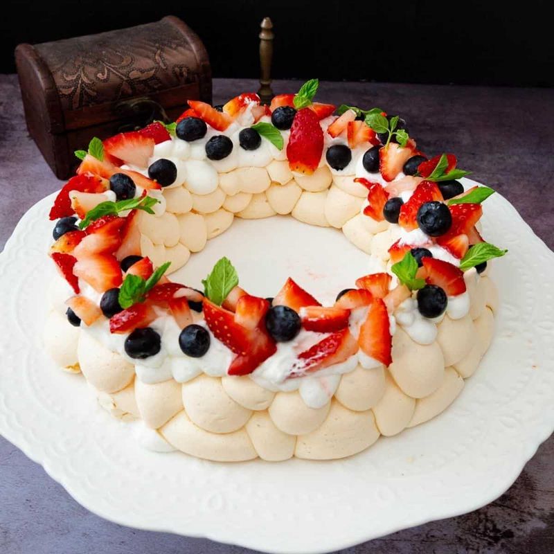 Patriotic Pavlova Wreath