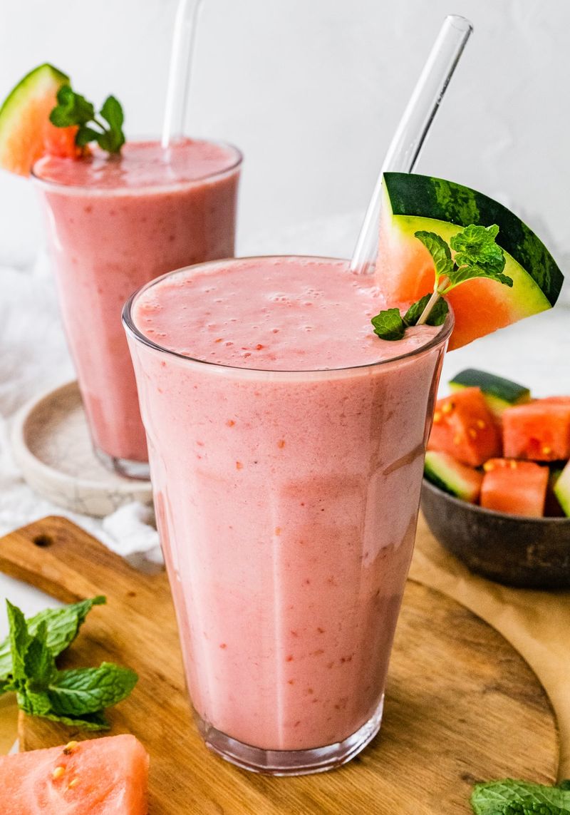 Watermelon Smoothie With Greek Yogurt