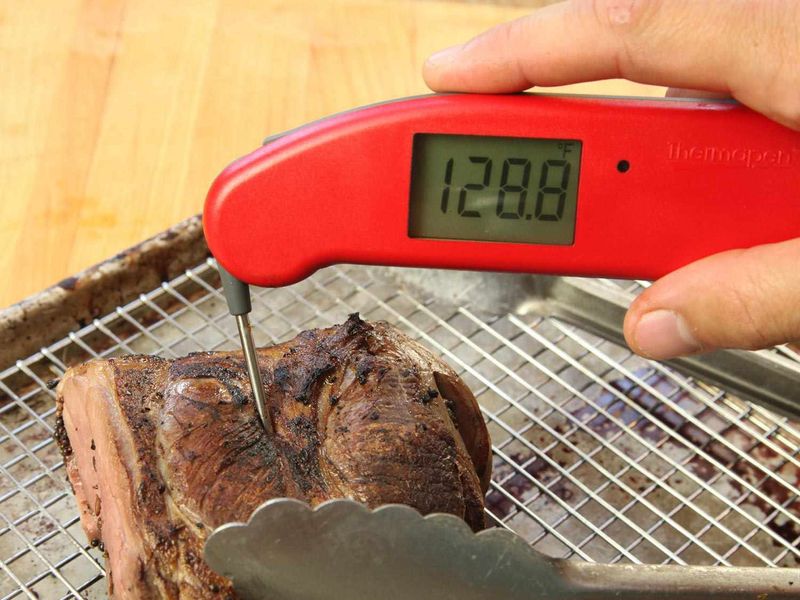 Cutting Meat To Check Doneness