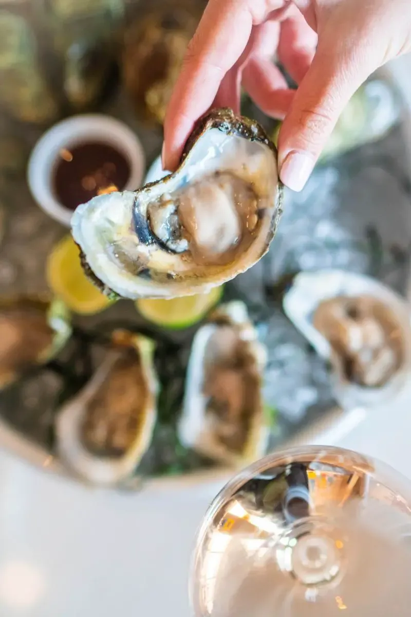 Fresh Oysters From A Raw Bar