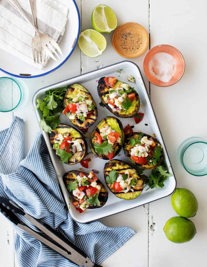 Grilled Avocado Halves