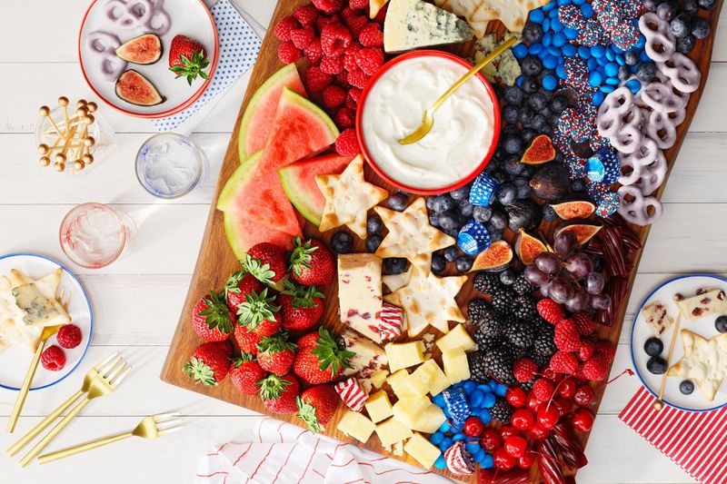 Berries & Cream Charcuterie Board