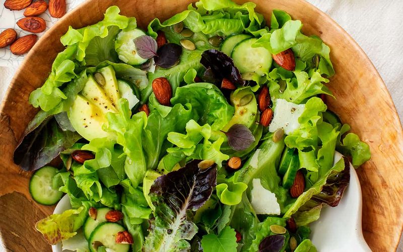 Leafy Salads With Dressing