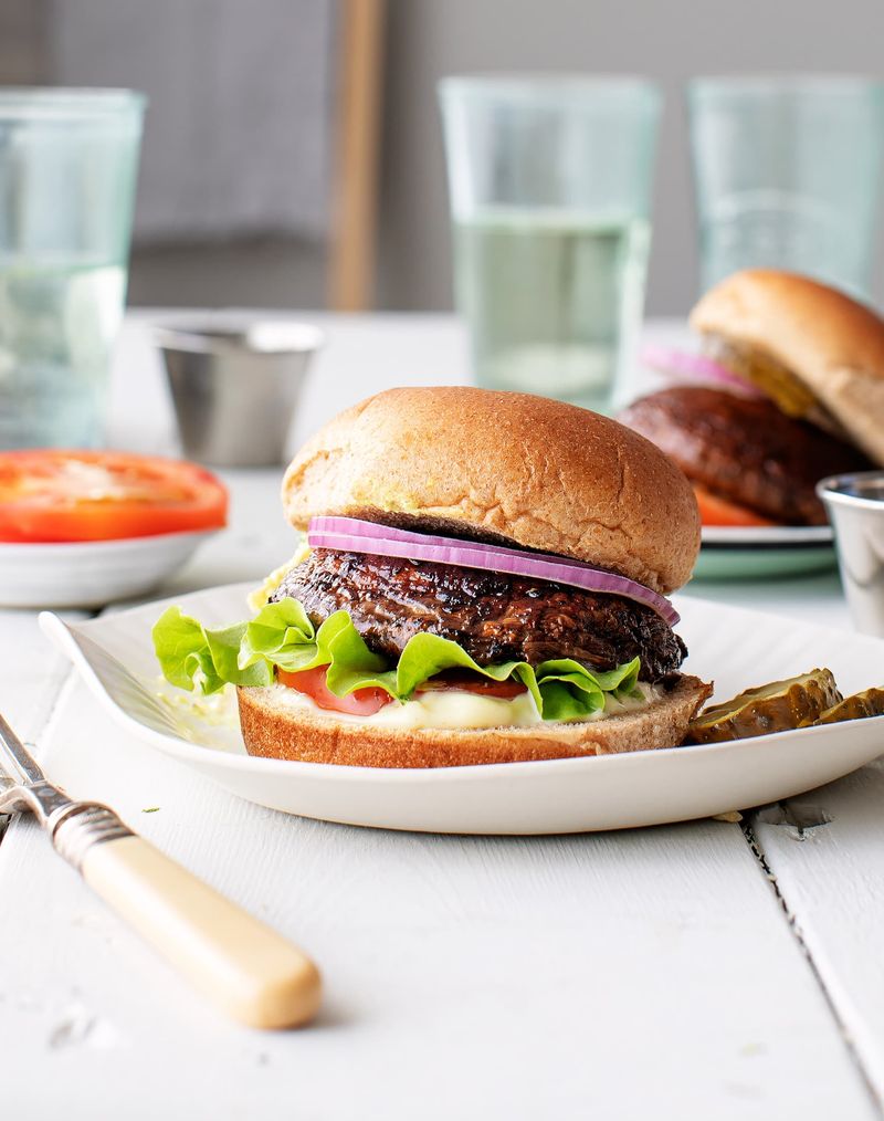 Balsamic Glazed Portobello Burgers