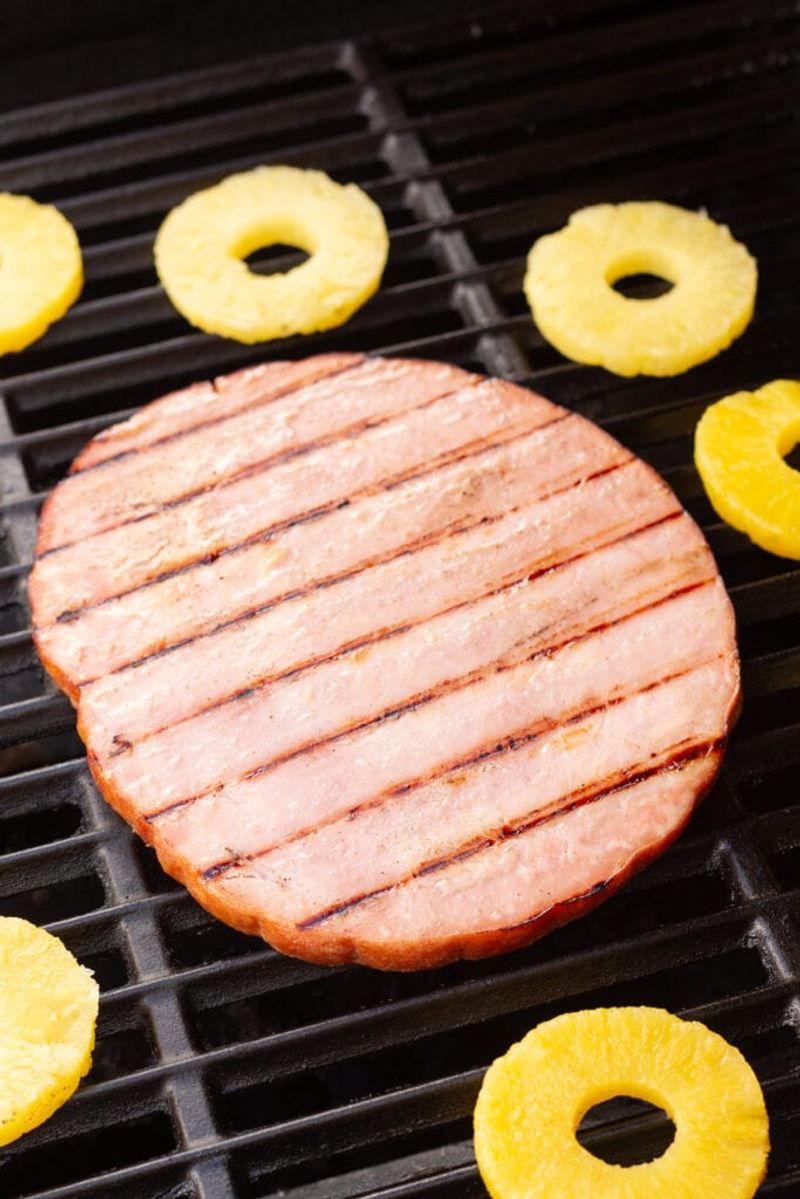 Pineapple-Glazed Ham Steaks