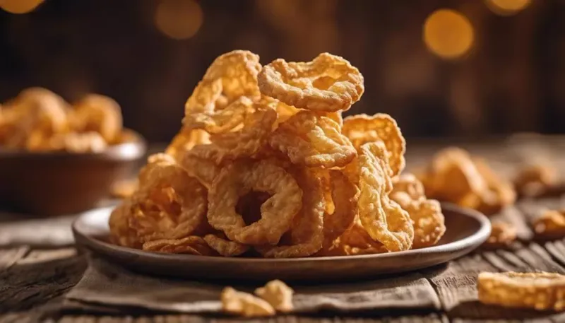 Fried Pork Rinds Made With Lard