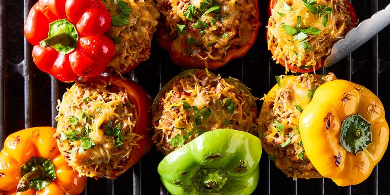 Stuffed Bell Peppers On The Grill