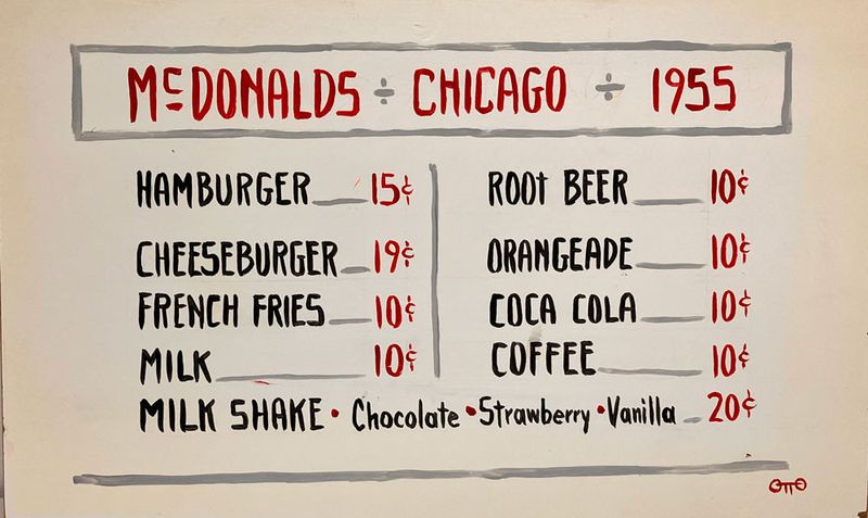 1955 McDonald’s Original Menu