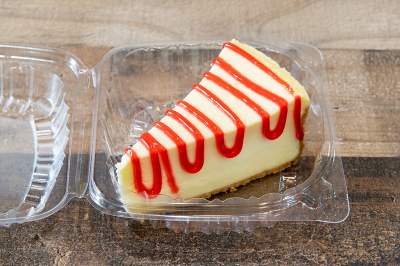 Carl's Jr. Strawberry Swirl Cheesecake