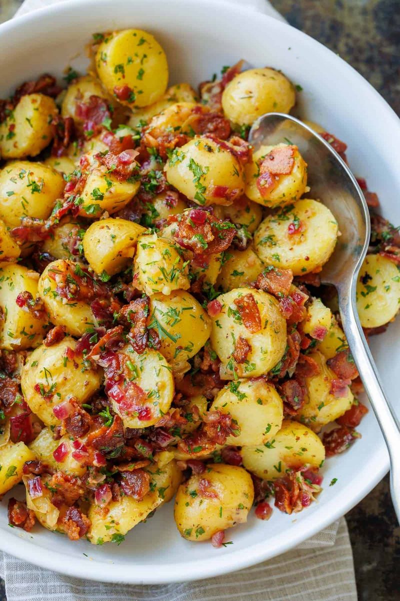 German Potato Salad (With Bacon And Vinegar Dressing)