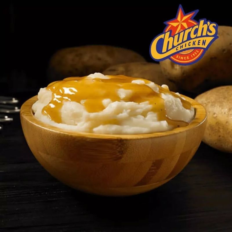 Church's Chicken Mashed Potatoes with Gravy