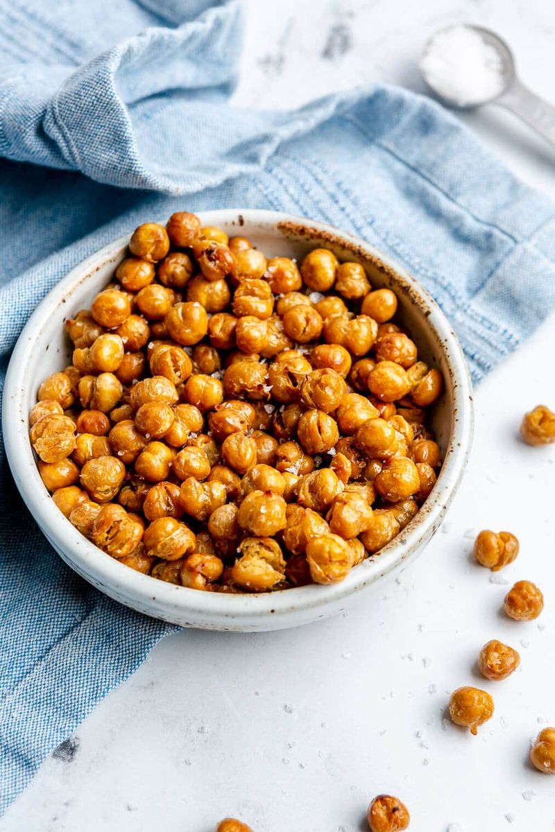Garlic Herb Roasted Chickpeas