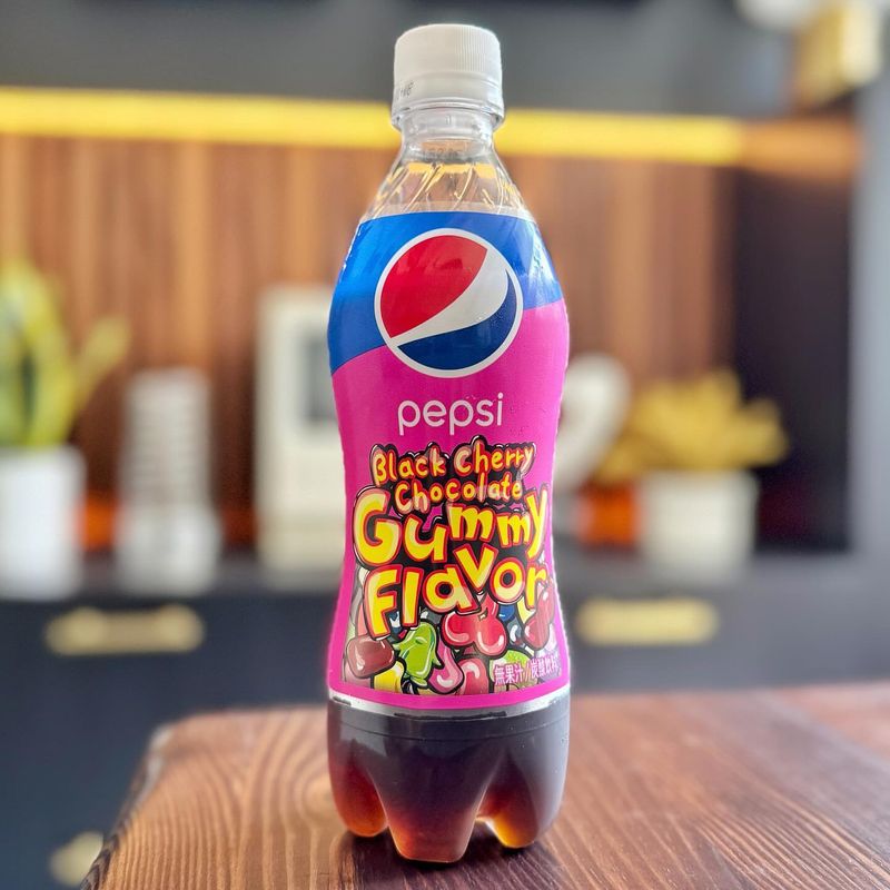 Pepsi Black Cherry Chocolate Gummy Flavor