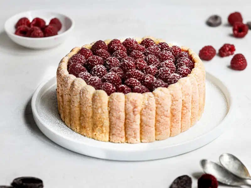 Ruby’s White Chocolate & Raspberry Charlotte