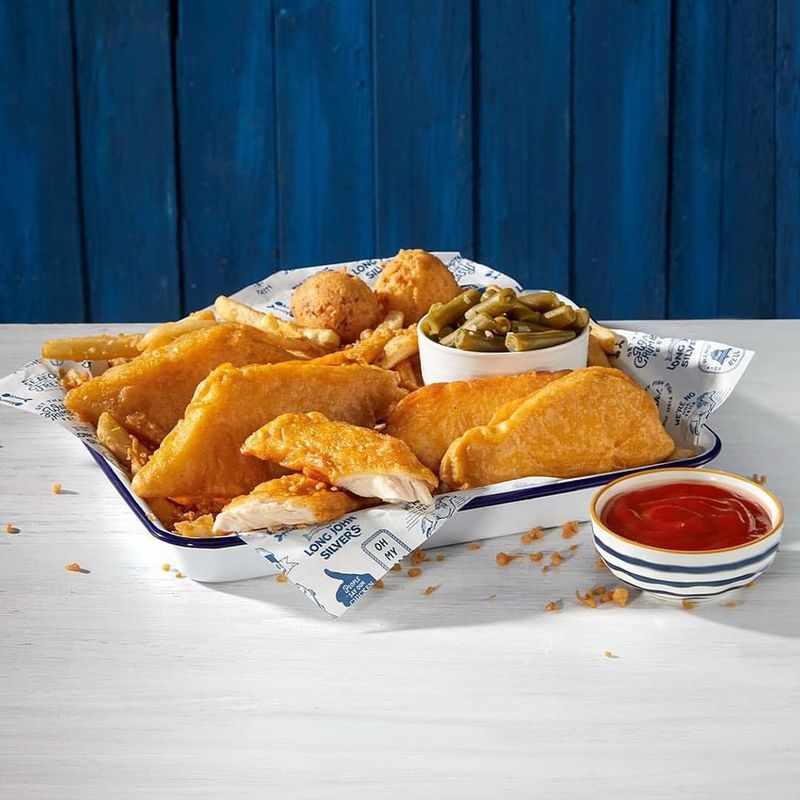 Long John Silver's Fish and Shrimp Platter
