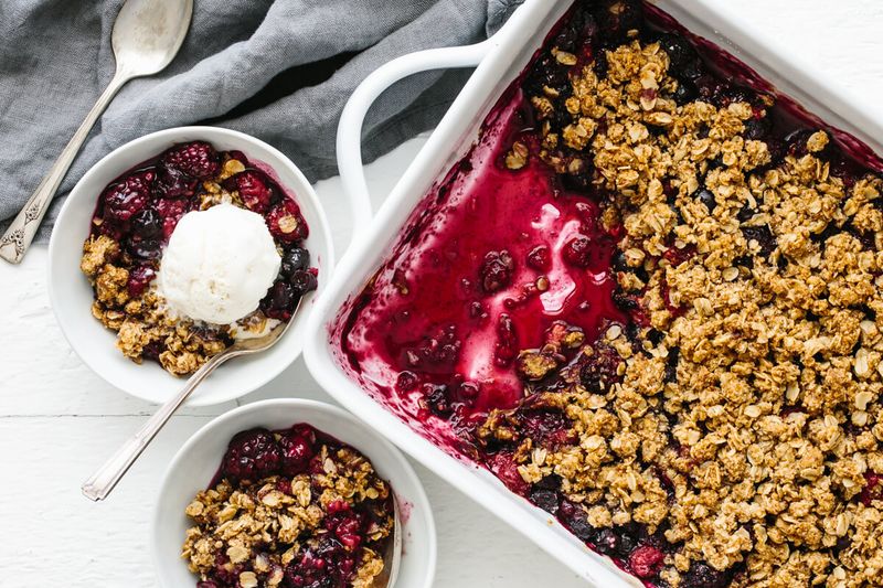 Almond Flour Berry Crumble