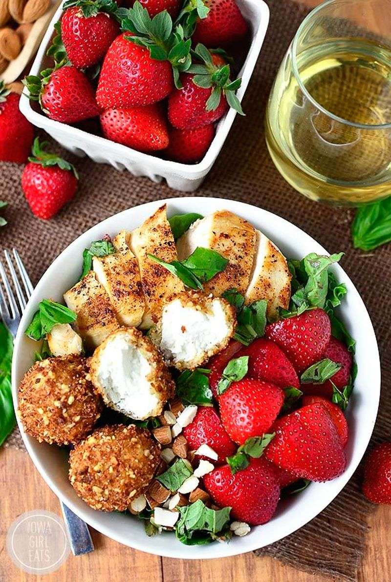 Strawberry Basil Chicken Salad