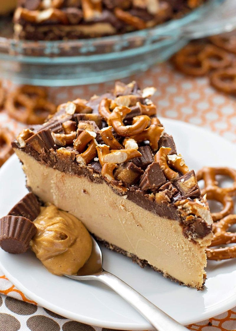 Peanut Butter Pie With Pretzel-Graham Crust