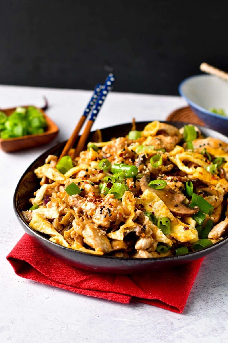 Mu Shu Chicken With Vegetables