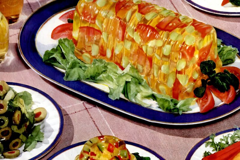 Jell-O Salad With Shredded Carrots