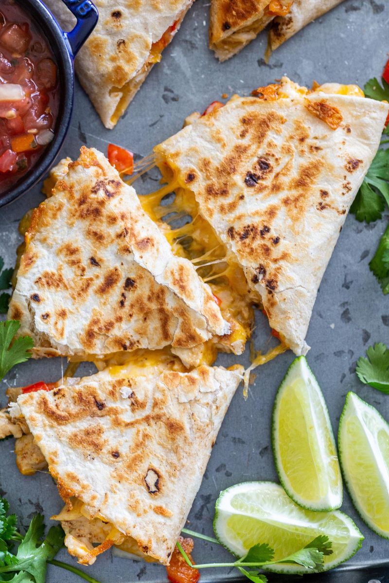 Crispy Quesadilla Wedges