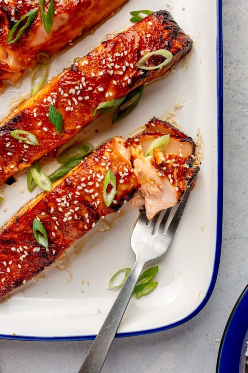 Miso-Glazed Salmon Fillets