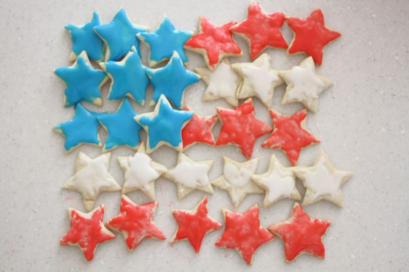 Patriotic Almond Flour Sugar Cookies
