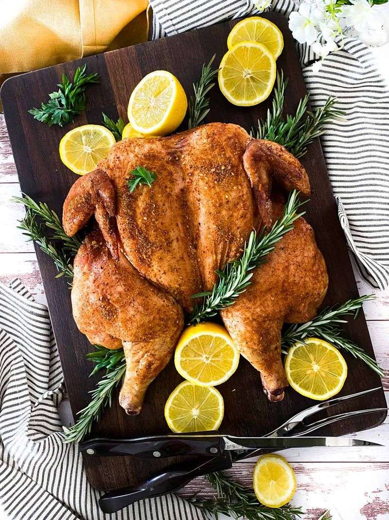 Garlic Herb Smoked Chicken