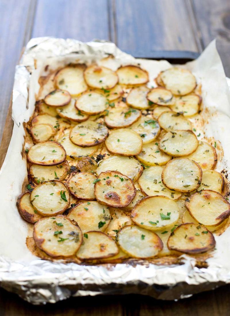 Herb-Baked Potato Slices