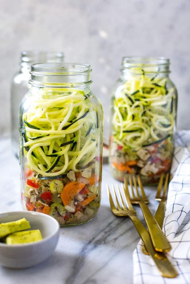 Zoodles With Marinara And Parmesan
