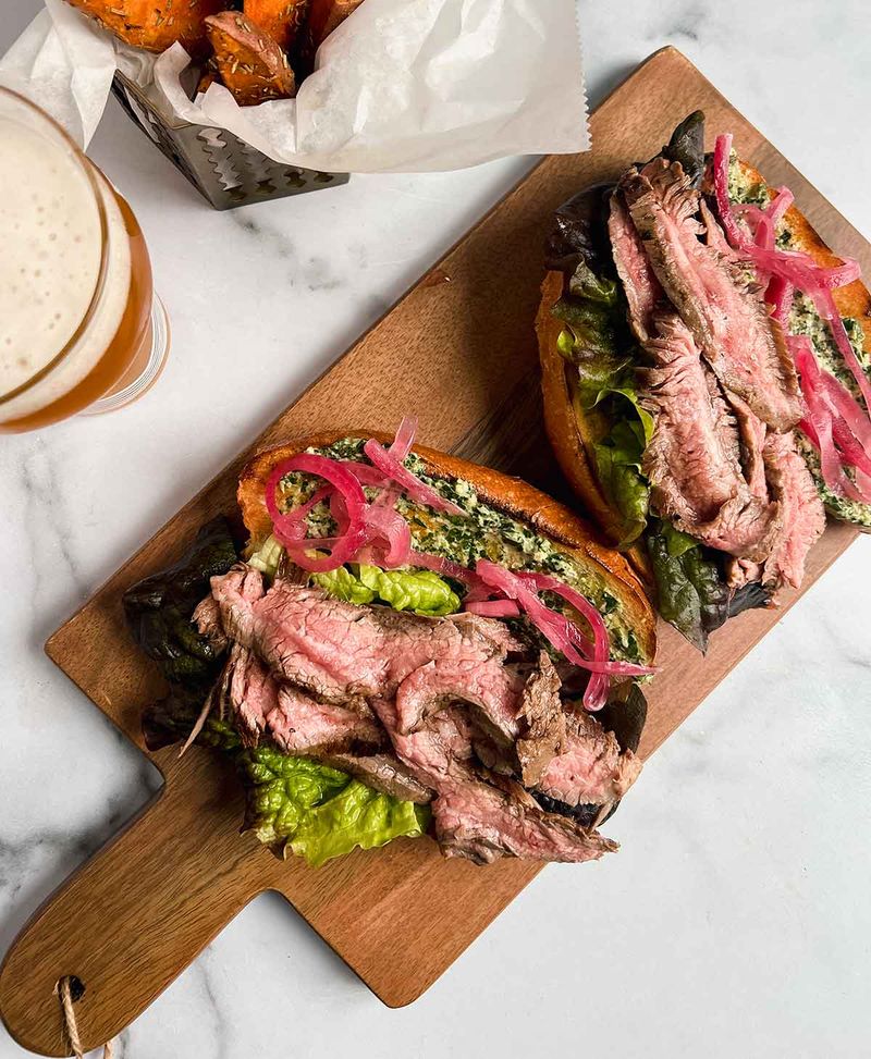 Rare Steak Sandwiches