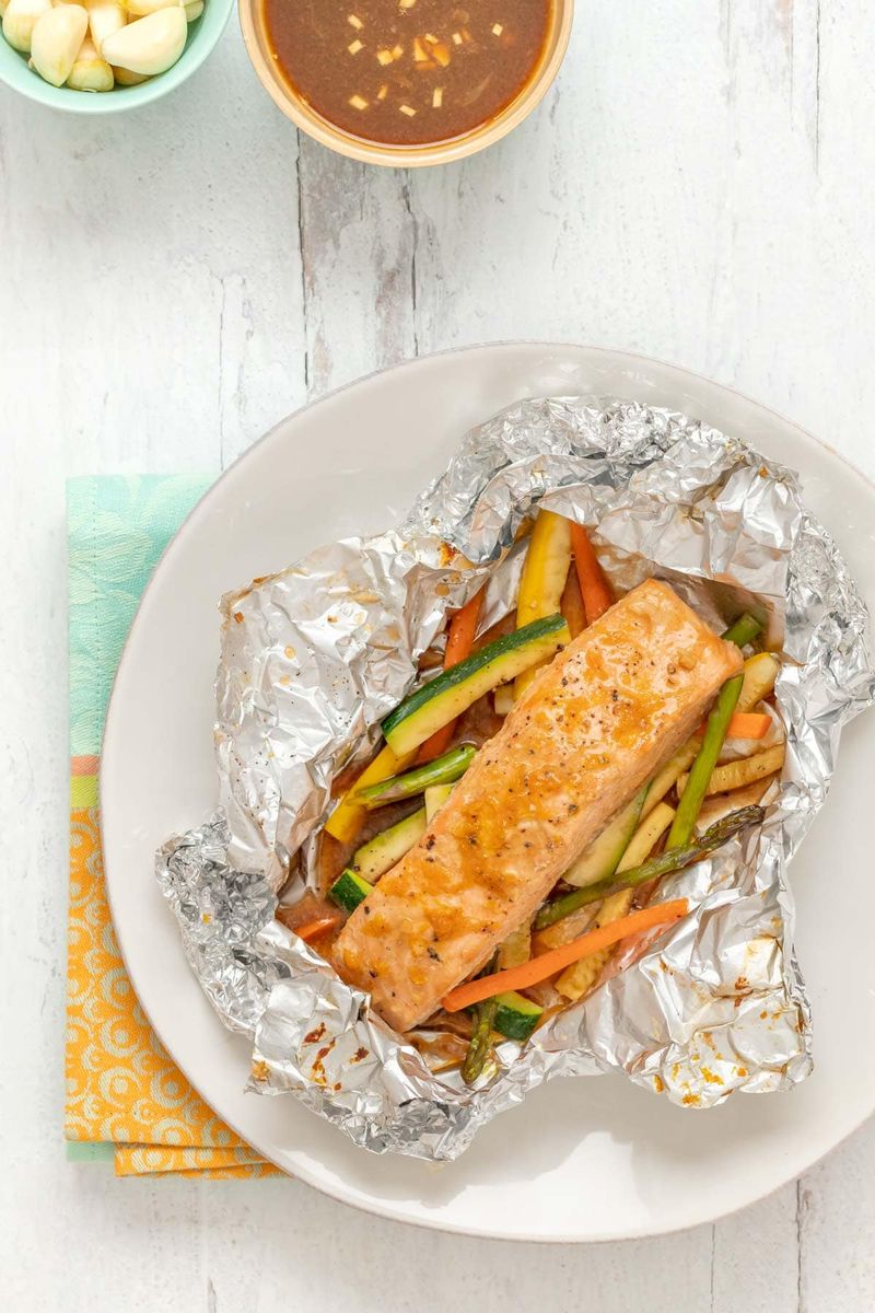 Salmon Packet With Pre-Cut Veggies