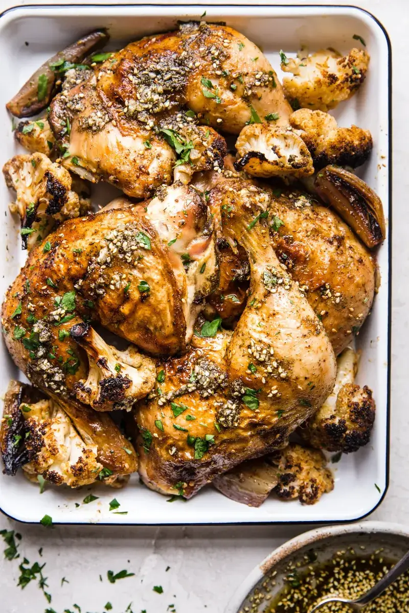 Za'atar Roasted Chicken With Sumac Onions