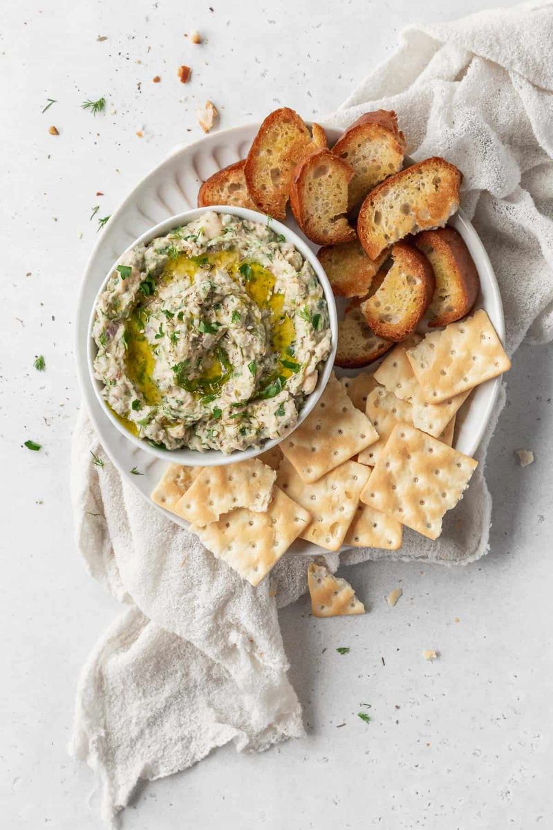 Fancy Tuna Salad On Crackers
